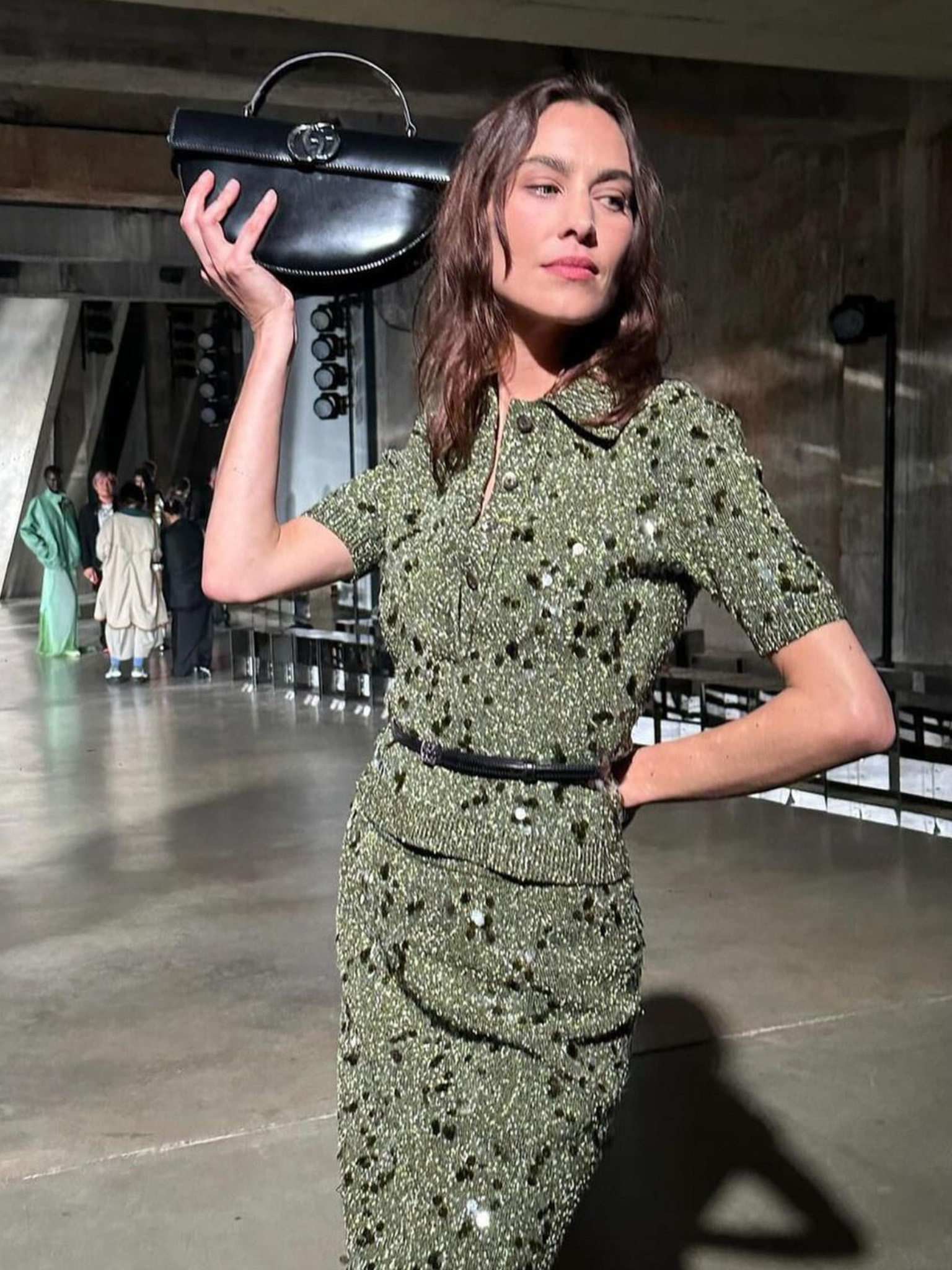 Mossy Terrace Tweed Dress